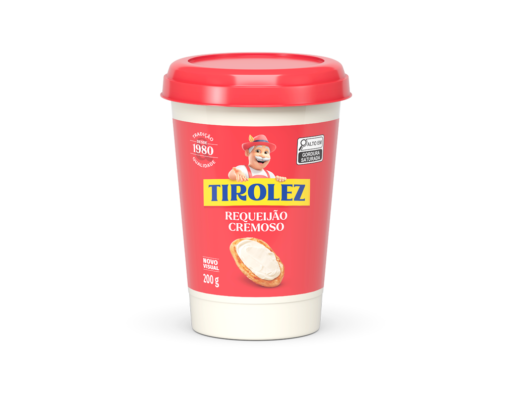 REQUEIJÃO COPO PEQUENO TIROLEZ SEM AMIDO 200 G (CX 24 UN)